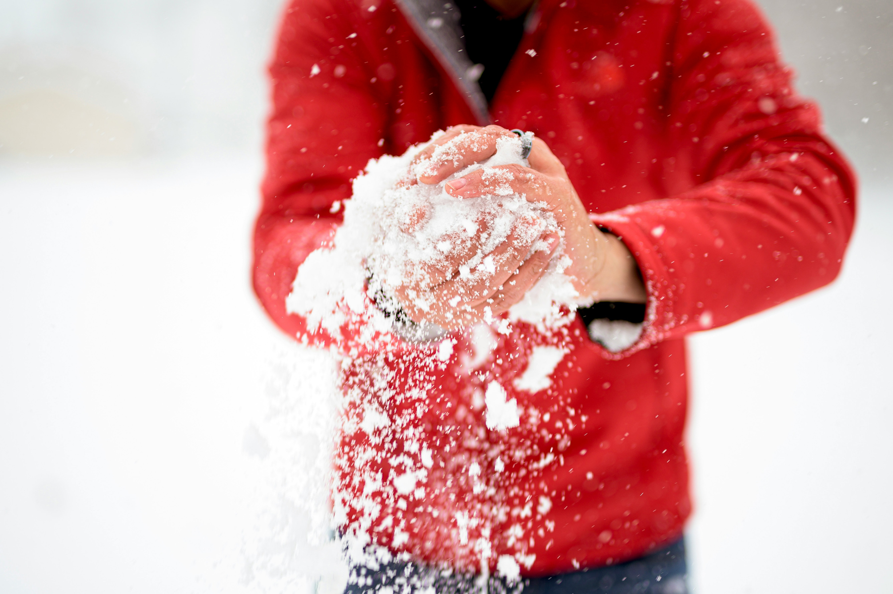 Nasse Jacke im Winter