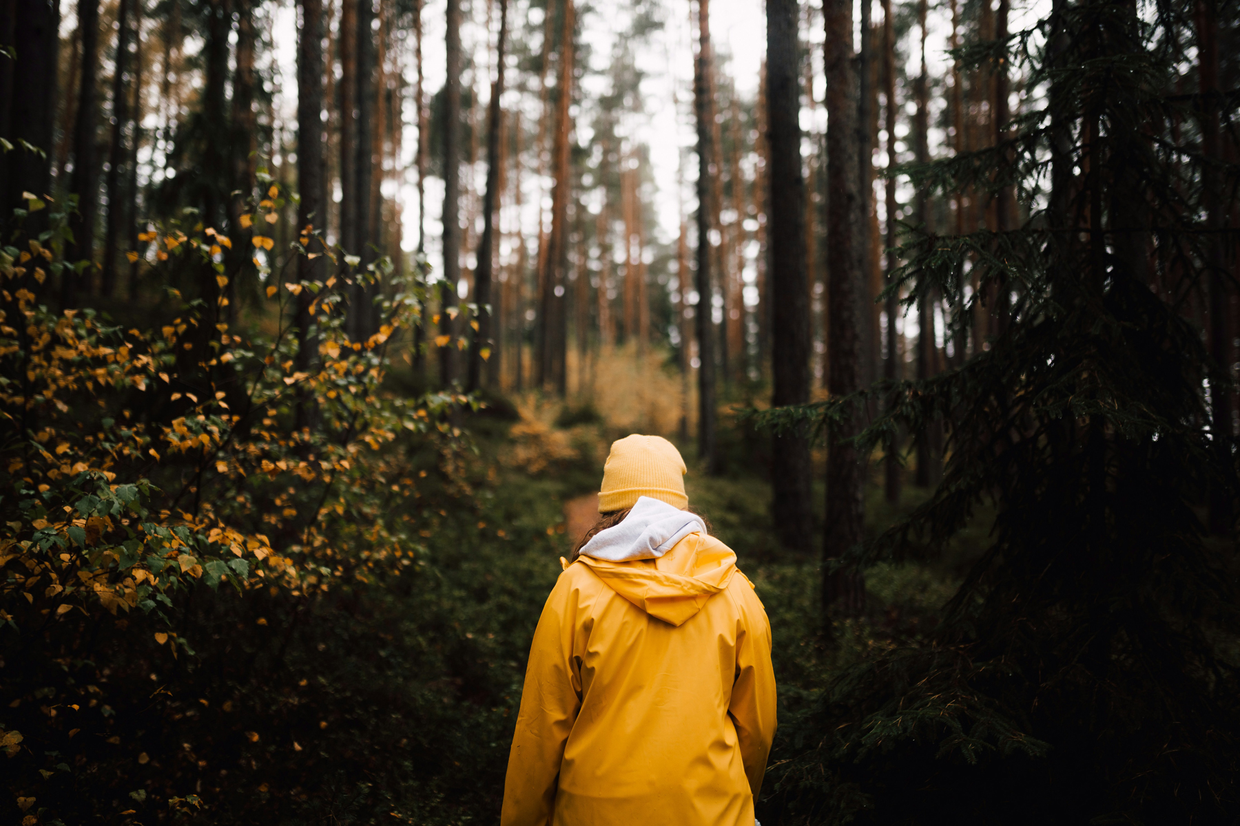 Regenjacke bei der Pflege